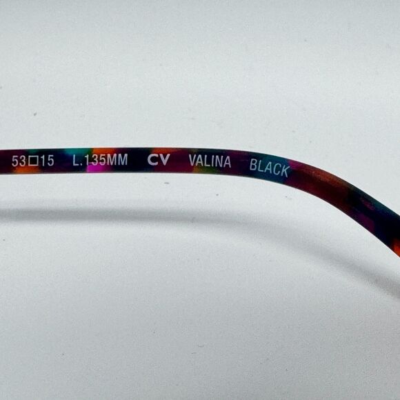 BCBG Maxazria Cat Eye Eyeglasses Flex Temples Valina Black 53 15 135 H13476 - Picture 6 of 7